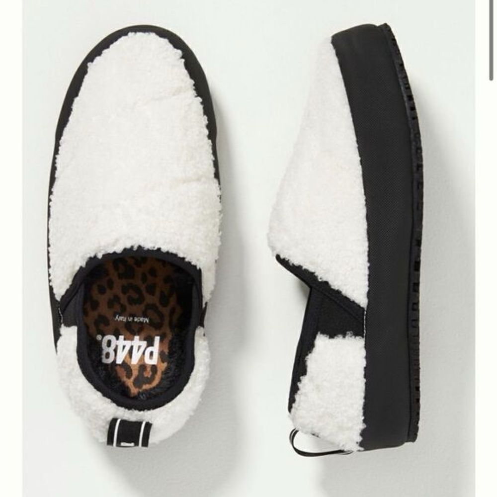 P448 | Laby Sneakers Faux Fur Slip On Size 37 / US 6.5